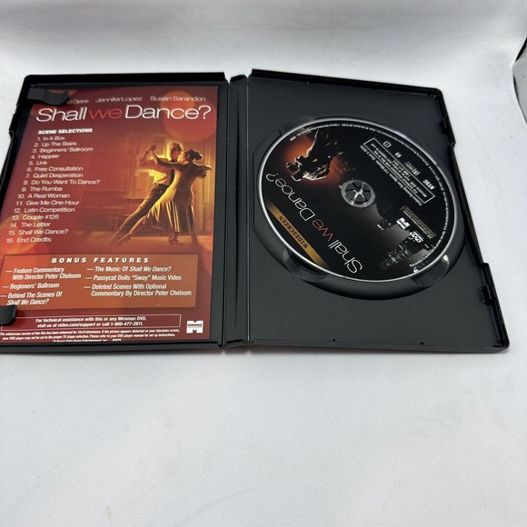 Shall We Dance‎ Movie DVD Wide Screen Watched Once Richard Gere J Lo Susan Saran - Picture 5 of 6